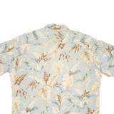 CAMPIA Mens Hawaiian Shirt Blue Floral 2XL