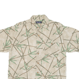 PURITAN Mens Hawaiian Shirt Beige Floral S