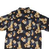 DAVID TAYLOR Mens Hawaiian Shirt Blue Floral XL