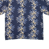 PURITAN Mens Hawaiian Shirt Blue Floral XL