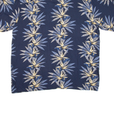 PURITAN Mens Hawaiian Shirt Blue Floral XL