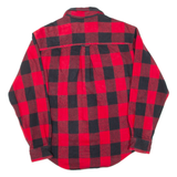 GUIDE SERIES Mens Flannel Shirt Red Check Long Sleeve S