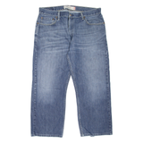 LEVI'S 505 Jeans Mens Blue Regular Straight Stone Wash W36 L25