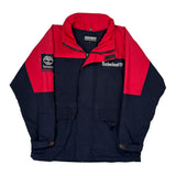 Timberland Spellout Windbreaker - Small Navy Nylon
