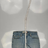 Levis Relaxed Fit Jeans - 36W 28L Light Wash Cotton