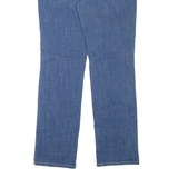 LEVI'S 505 Floral Womens Jeans Blue Regular Straight Stone Wash W30 L32