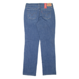 LEVI'S 505 Floral Womens Jeans Blue Regular Straight Stone Wash W30 L32