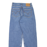 LEVI'S Dad Jean BIG E Womens Jeans Blue Relaxed Tapered Stone Wash W25 L30