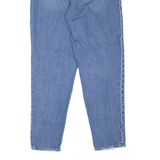 LEVI'S BIG E Distressed Womens Jeans Blue Regular Mom Stone Wash W31 L30