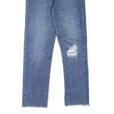 LEVI'S Wedgie BIG E Womens Jeans Blue Regular Straight Stone Wash W26 L28