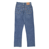 LEVI'S Wedgie BIG E Womens Jeans Blue Regular Straight Stone Wash W26 L28