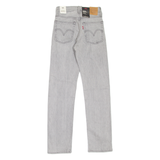 LEVI'S Wedgie BIG E Womens Jeans Grey Regular Straight Stone Wash W23 L28