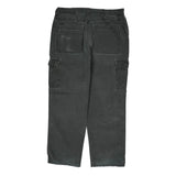 Wrangler Cargo Trousers - 35W 30L Grey Cotton