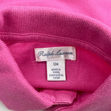 Age 12 Months Ralph Lauren Polo Shirt - 3XS Pink Cotton