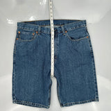 Levis Denim Shorts - 35W 11L Blue Denim