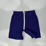 Made In USa Guess Denim Shorts - 32W UK 12 Purple Cotton