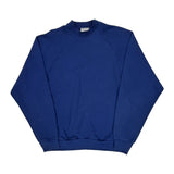 90'S Blank Made In USA Fruit Of The Loom Sweatshirt - XL Blue Cotton Blend