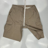 Dickies Cargo Shorts - 36W 10L Khaki Cotton