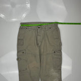 Carhartt Cargo Trousers - 34W 32L Khaki Cotton