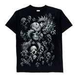 Tennessee River Graphic T-Shirt - Medium Black Cotton