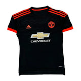 Manchester United Adidas 2015-16 Rashford Third Football Shirt - Small Black Polyester