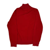 Tommy Hilfiger 1/4 Zip - XL Red Cotton