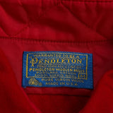 Made In USA Pendleton Shirt - Medium Red Virgin Wool