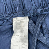 Carhartt Cargo Trousers - 31W 30L Blue Cotton Blend