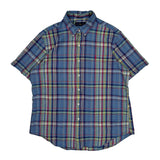 Ralph Lauren Checked Short Sleeve Shirt - XL Multicoloured Cotton
