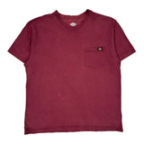 Dickies T-Shirt - XL Burgundy Cotton