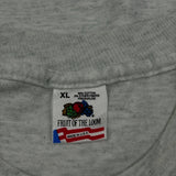 Fruit Of The Loom Graphic T-Shirt - XL Grey Cotton