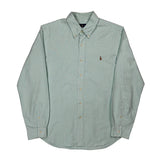 Ralph Lauren Checked Shirt - Large Green Cotton