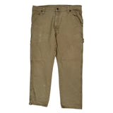Wrangler Carpenter Trousers - 36W 30L Khaki Cotton