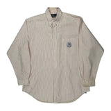 Ralph Lauren Striped Shirt - Large Red Cotton