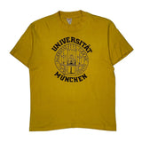 Universität München Tjays Single Stitch T-Shirt - Large Yellow Cotton