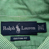 Ralph Lauren Checked Shirt - Large Green Cotton