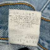 505 Levis Denim Shorts - 36W 10L Light Wash Cotton