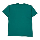 Hanes Single Stitch T-Shirt - Large Green Cotton Blend