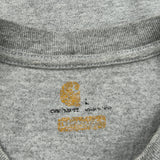 Carhartt T-Shirt - Large Grey Cotton