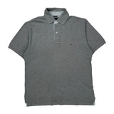 Tommy Hilfiger Polo Shirt - Small Gray Cotton