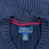 Age 2 Polo By Ralph Lauren Sweater Vest - 3XS Navy Cotton