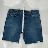 Rmc Denim Shorts - 30W 10L Blue Cotton