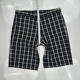 Dickies Checked Shorts - 36W 10L Black & White Cotton Blend