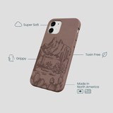 Chocolate Brown Desert Run iPhone 12 Mini Case