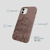 Chocolate Brown Desert Run iPhone 12/ iPhone 12 Pro Case