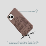 Chocolate Brown Desert Run iPhone 13 Mini Case