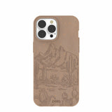 Chocolate Brown Desert Run iPhone 13 Pro Max Case