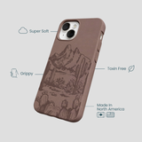Chocolate Brown Desert Run iPhone 13 Case