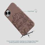 Chocolate Brown Desert Run iPhone 14 Plus Case