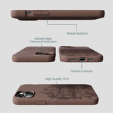 Chocolate Brown Desert Run iPhone 14 Plus Case